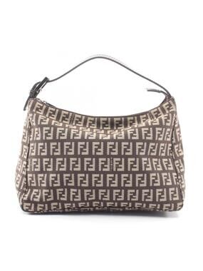Fendi Zucchino Handbag Canvas Leather #300149F61B